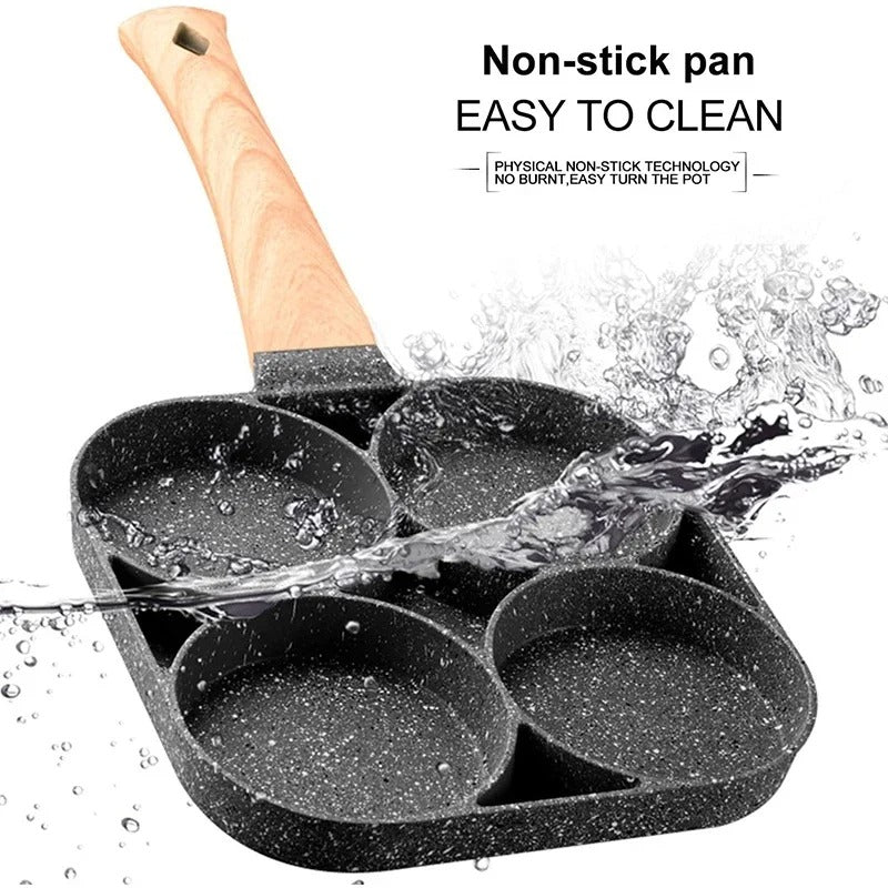Sartén 4 Divisiones Antiadherente – Cocina Práctica y Rápida