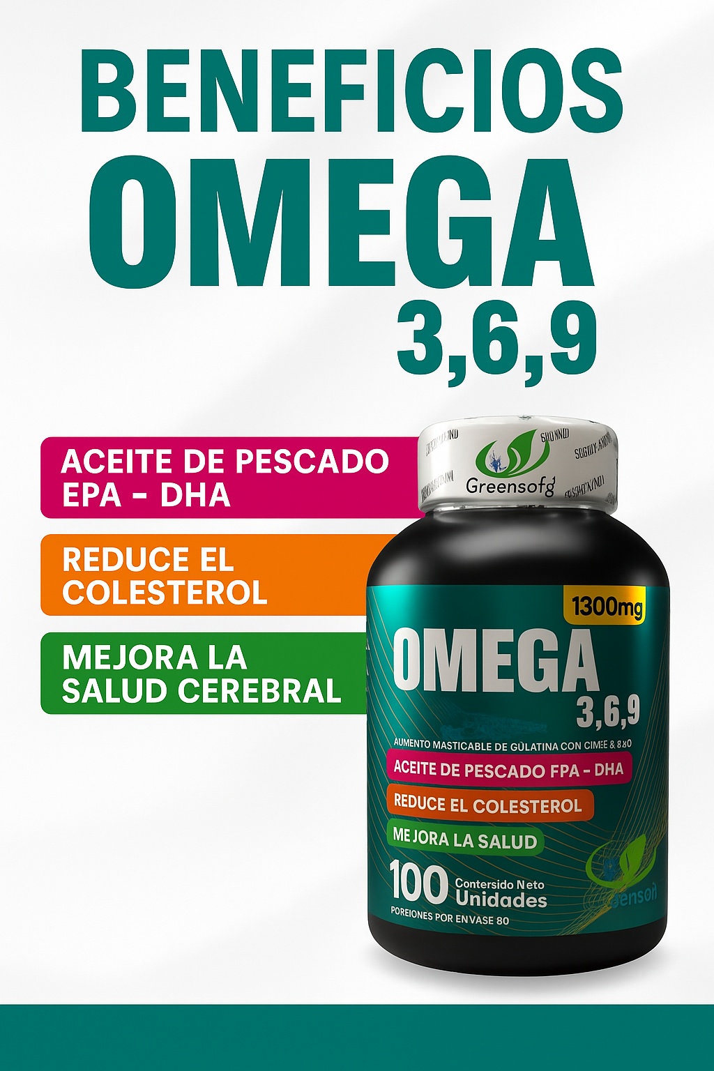 Gomitas Omega 3, 6 y 9 El sabor de cuidarte
