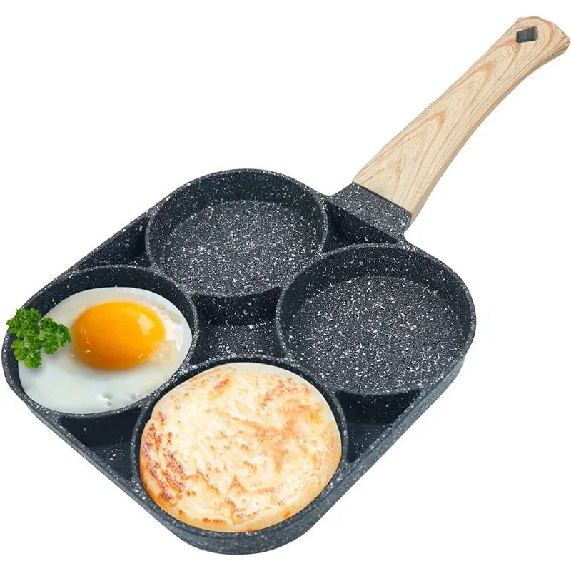 Sartén 4 Divisiones Antiadherente – Cocina Práctica y Rápida